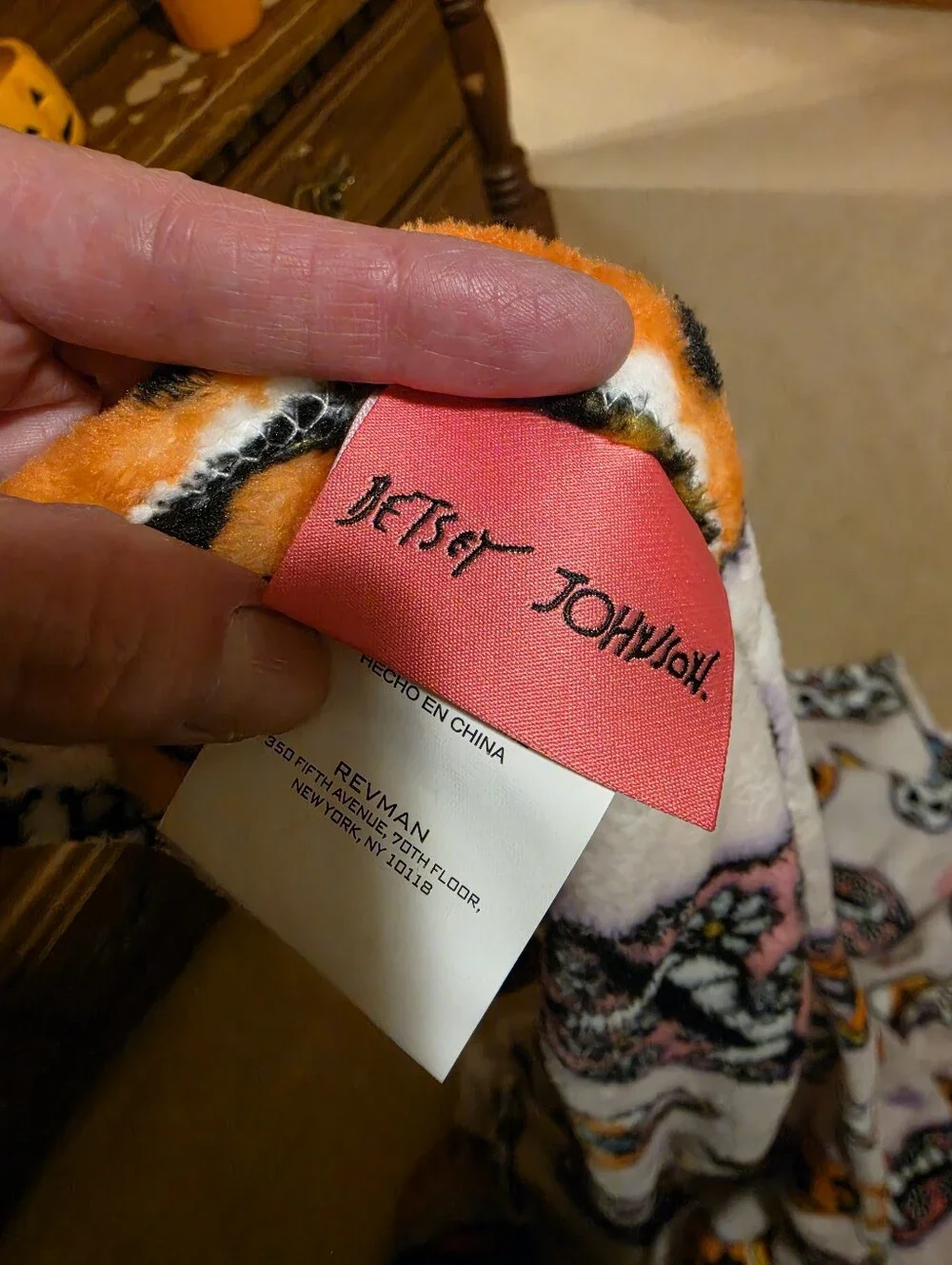 Betsey Johnson Retro Halloween Blanket